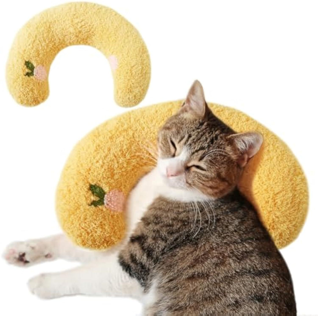 Cat Pillow Soft Cat Kneading Cat Pillows For Indoor Cats Cat Neck Pillow For Comfortable Sleep Cat Calming Pillow Products Plush Cat Toy Washable DazzleTrove