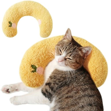 Cat Pillow Soft Cat Kneading Cat Pillows For Indoor Cats Cat Neck Pillow For Comfortable Sleep Cat Calming Pillow Products Plush Cat Toy Washable DazzleTrove