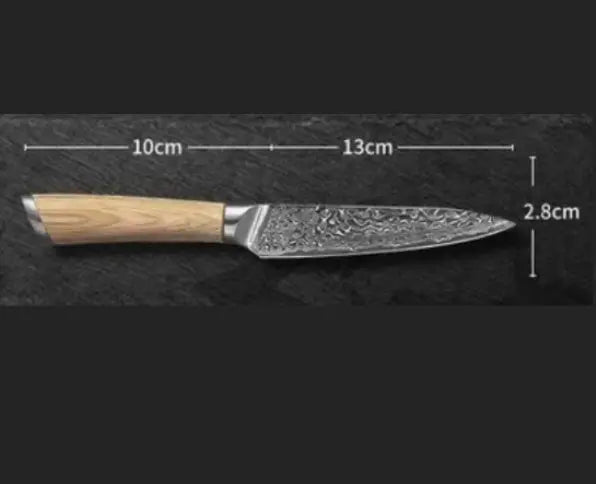 Damascus Kitchen Knife DazzleTrove