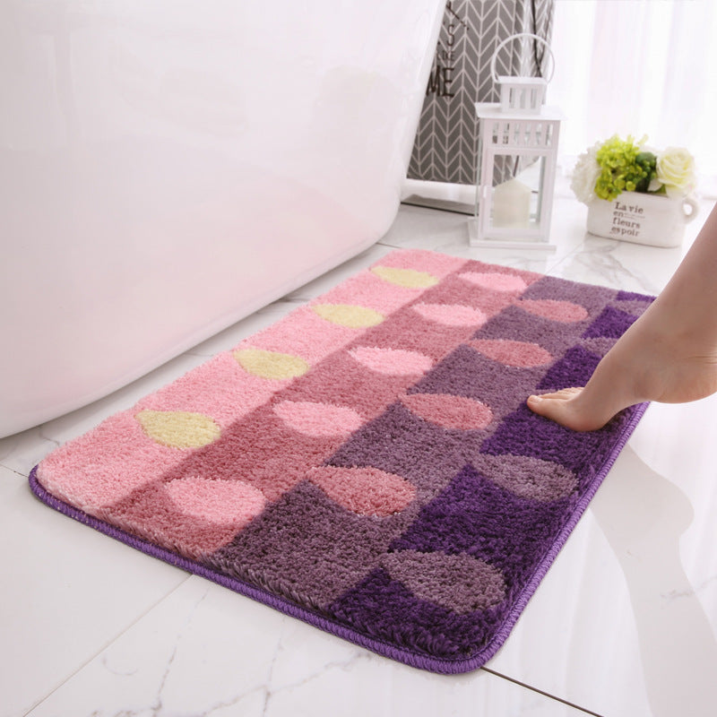 Water Absorption Non-slip Dust Removal Double Layer Flocking Carpet