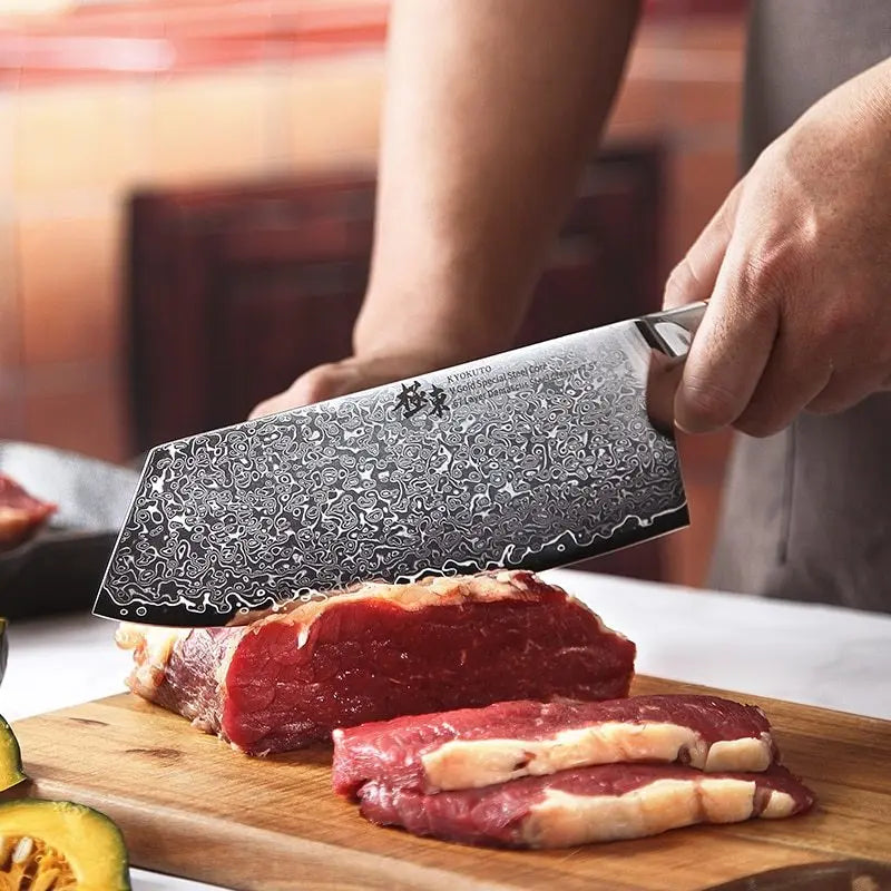 Damascus Kitchen Knife DazzleTrove