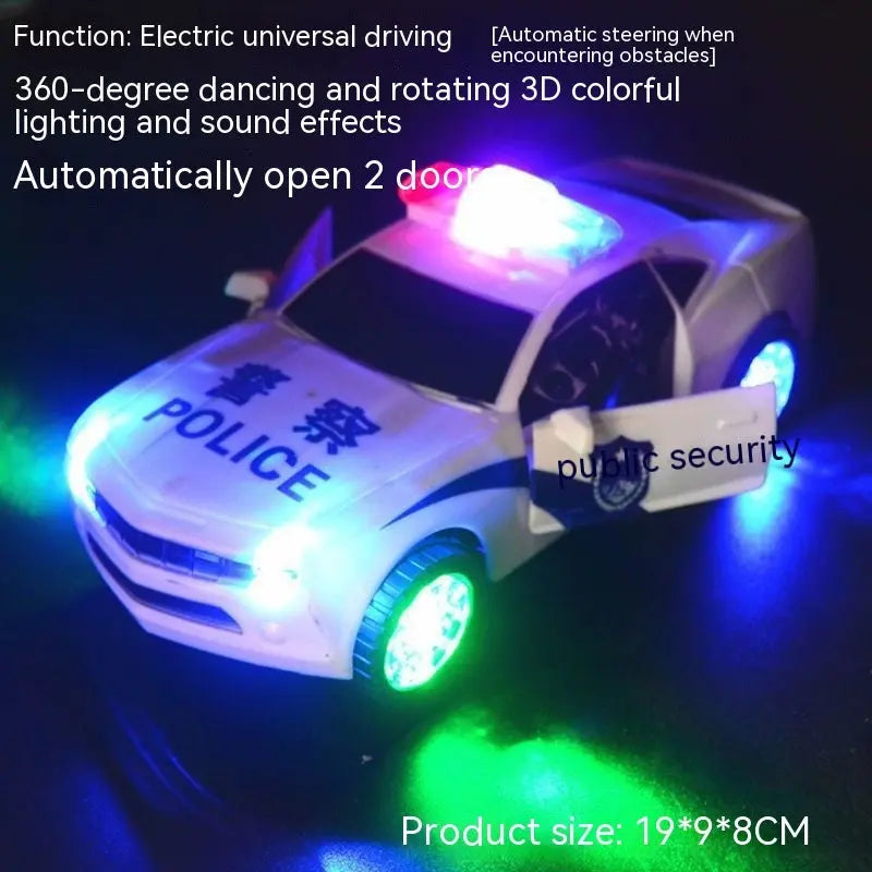 Dancing Deformation Rotating Police Car Electric Toy DazzleTrove