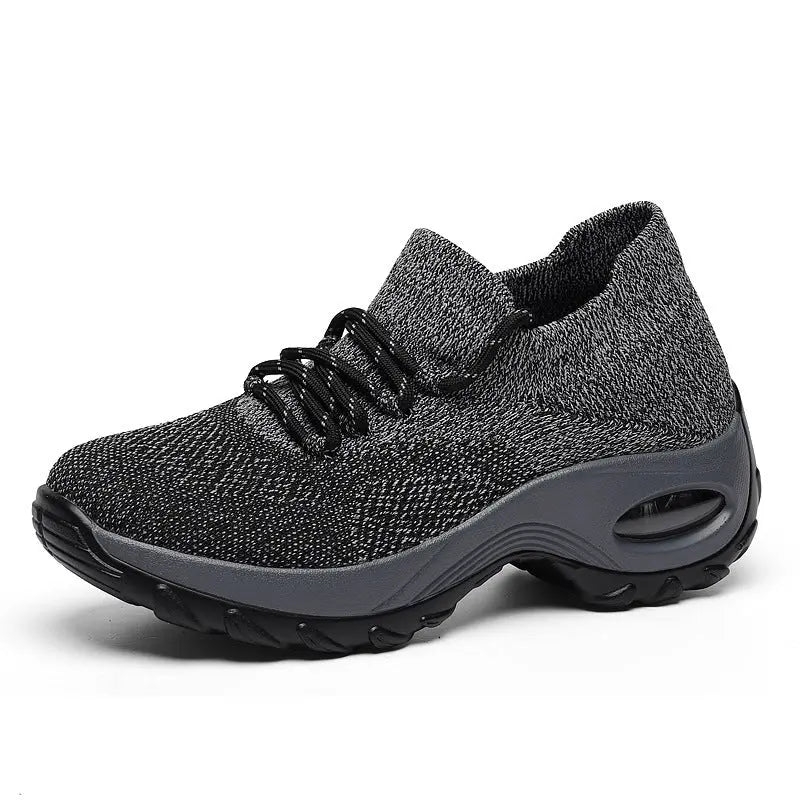 Sports shoes women flying knit socks shoes shaking shoes DazzleTrove