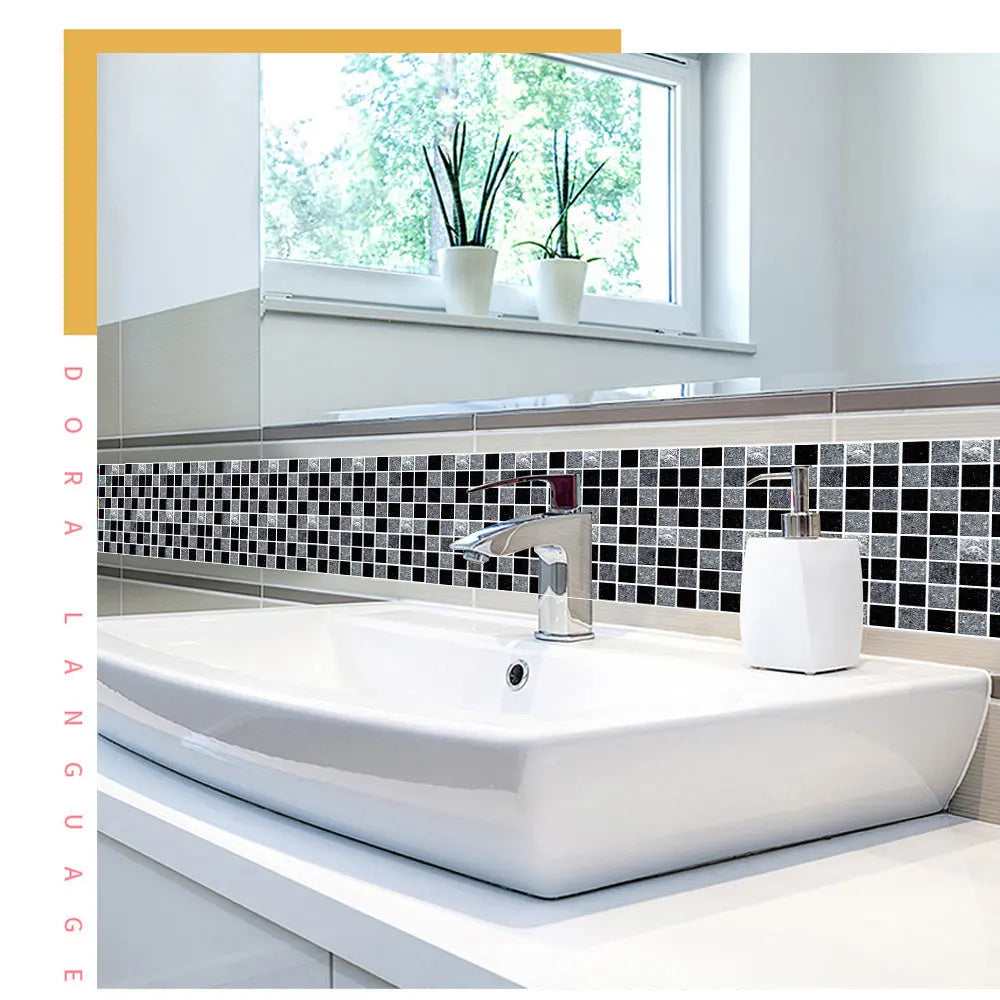 30 Mosaic kitchen bathroom tiles self adhesive tiles DazzleTrove
