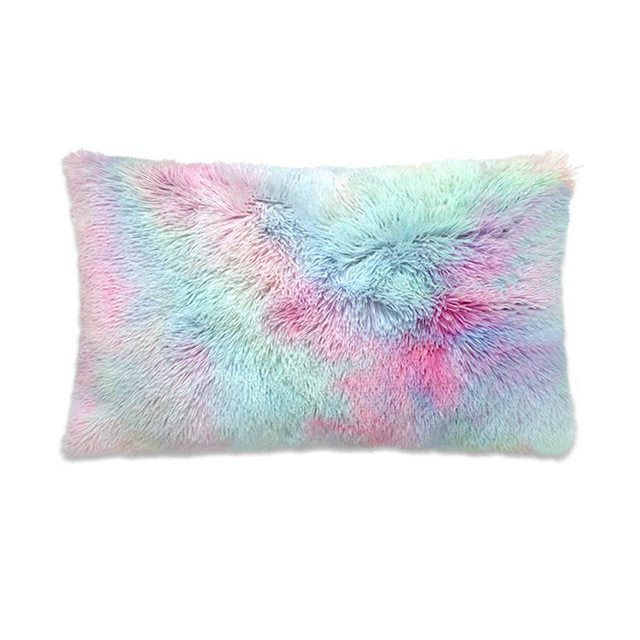 Plush Pillow Case Winter Warm Long Fluffy Slee