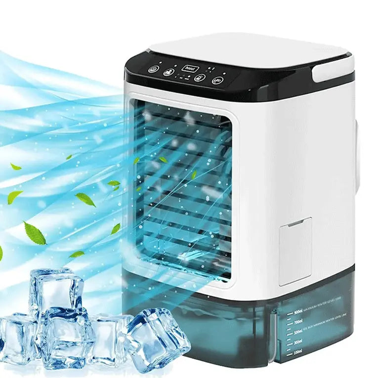 New Style Air Cooler Desktop Air Conditioner Fan Dual Spray Cooling Electric Fan Air Cooler USB Portable Refrigeration DazzleTrove