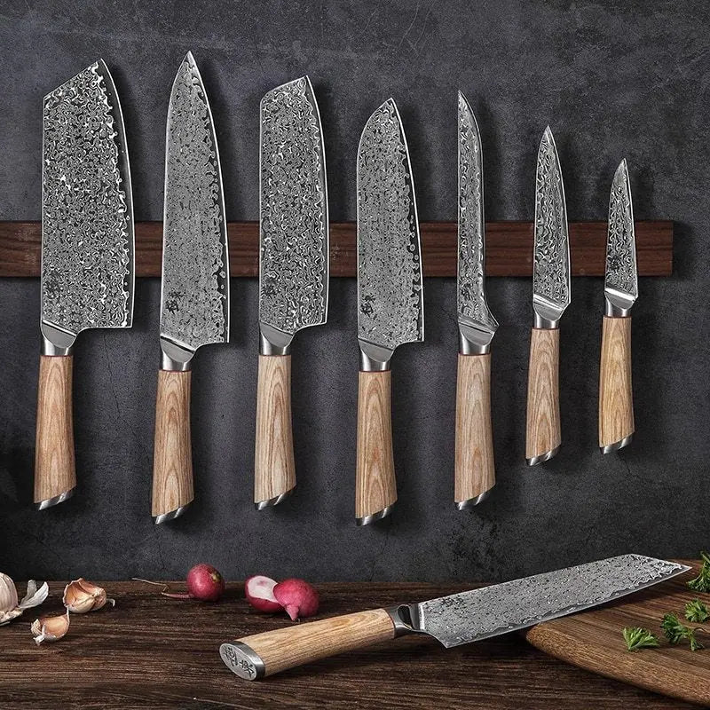 Damascus Kitchen Knife DazzleTrove