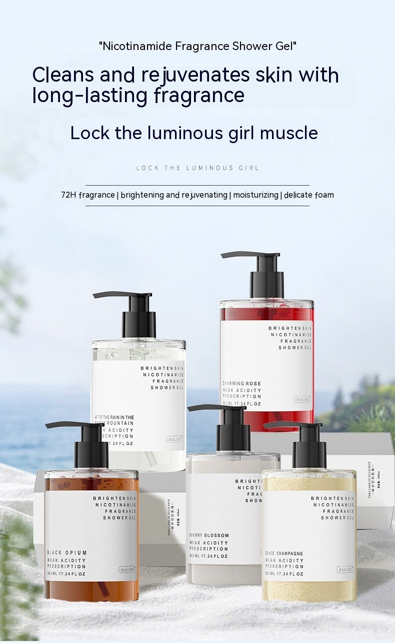 Nicotinamide Fragrance Shower Gel Perfume Gentle And Clean Lasting Fragrance Bath Lotion DazzleTrove