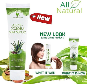 Smooth shiny hair with aloe -Jojoba shampoo