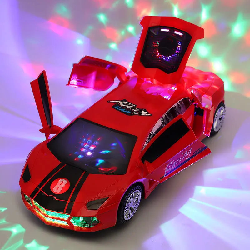 Dancing Deformation Rotating Police Car Electric Toy DazzleTrove