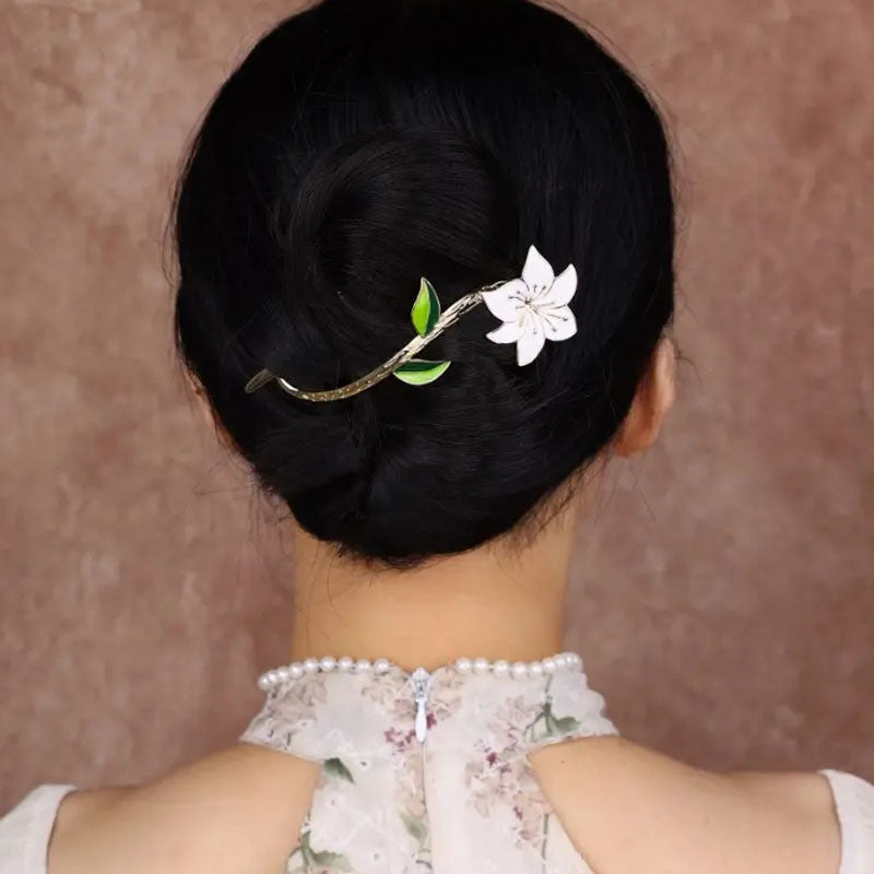 New Elegant Graceful Barrettes Vintage Flower Twist Hair Accessories