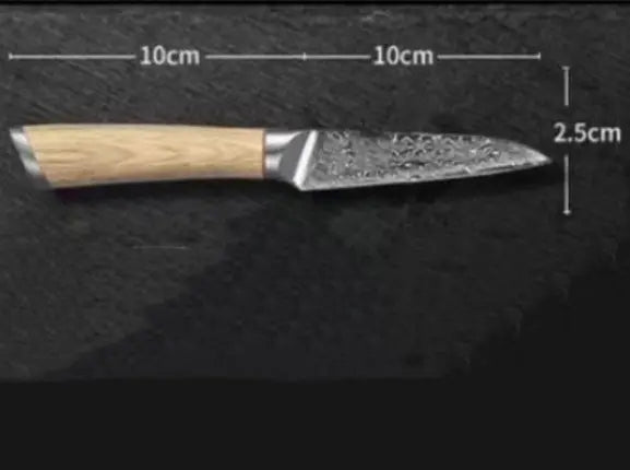 Damascus Kitchen Knife DazzleTrove