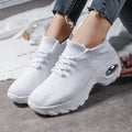 Sports shoes women flying knit socks shoes shaking shoes DazzleTrove