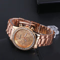 Geneva Watch Mens Diamond alloy three eye movement quartz Mens Watch Watch DazzleTrove