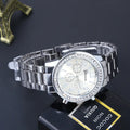 Geneva Watch Mens Diamond alloy three eye movement quartz Mens Watch Watch DazzleTrove