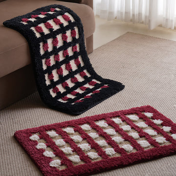 Cute Candy Polka Dot Bedside Carpet Living Room Sofa Bedroom Floor Mat Bathroom Door Absorbent Non-slip