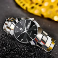 Fansico Fan Poem New Tungsten Mens Watch Dual Calendar Table 1192 Non Mechanical Watches DazzleTrove