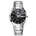 Fansico Fan Poem New Tungsten Mens Watch Dual Calendar Table 1192 Non Mechanical Watches DazzleTrove