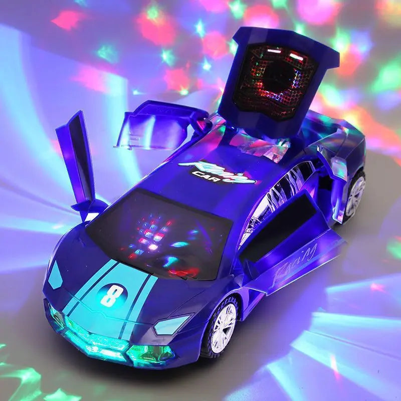 Dancing Deformation Rotating Police Car Electric Toy DazzleTrove