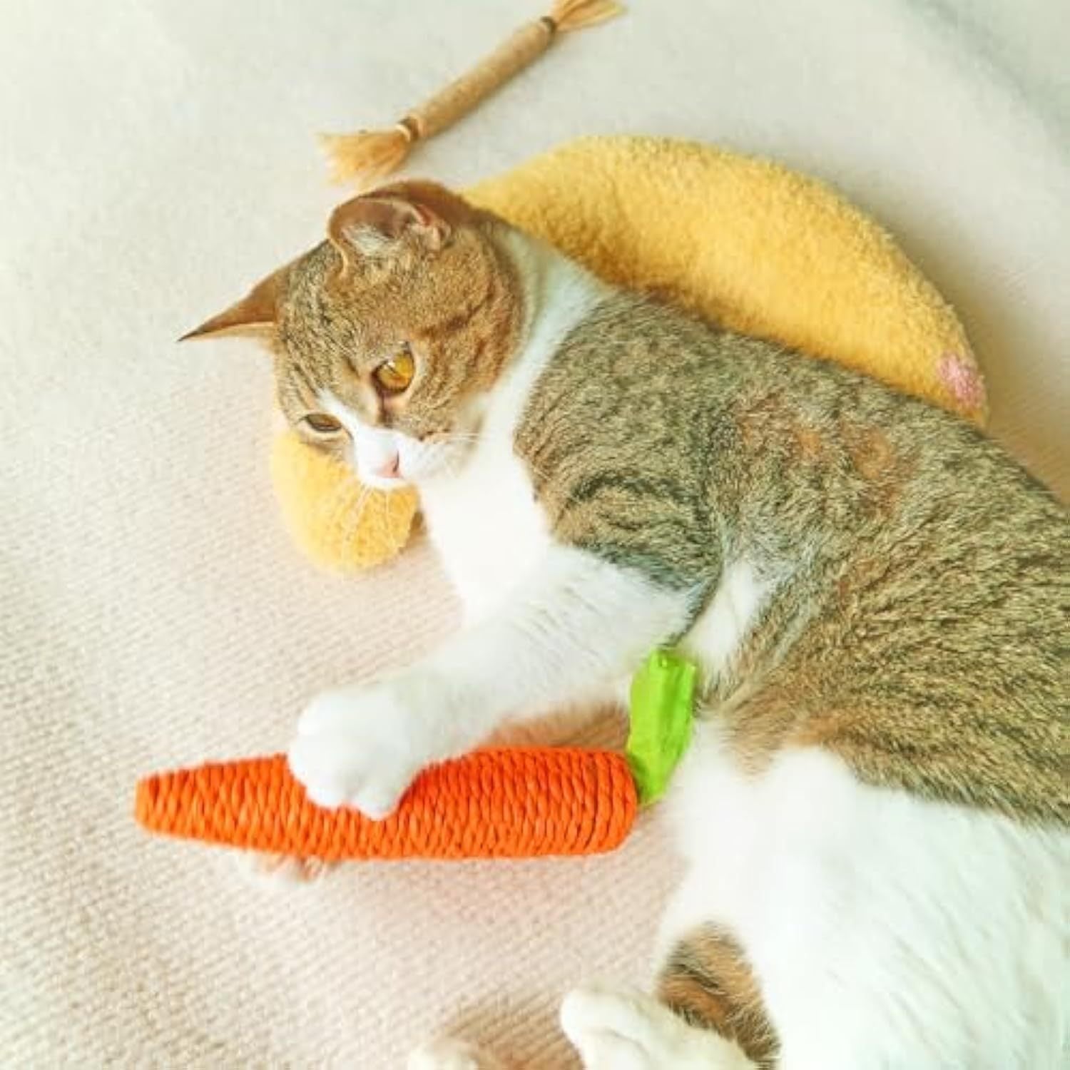 Cat Pillow Soft Cat Kneading Cat Pillows For Indoor Cats Cat Neck Pillow For Comfortable Sleep Cat Calming Pillow Products Plush Cat Toy Washable DazzleTrove