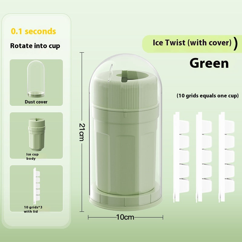 Twisting Ice Cup Rotating Release Ice Cube Trays Rotation With Cover Ice Block Mold For Freezer Home Refrigerator Storage DazzleTrove