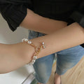 Classic Fashion Natural Stone Pearl Pendant Bracelet For Woman Exquisite New Lucky Cuff Bracelet Anniversary Gift Luxury Jewelry DazzleTrove