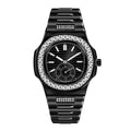 Mens Fashion Alloy Band Diamond Gifts Watches DazzleTrove