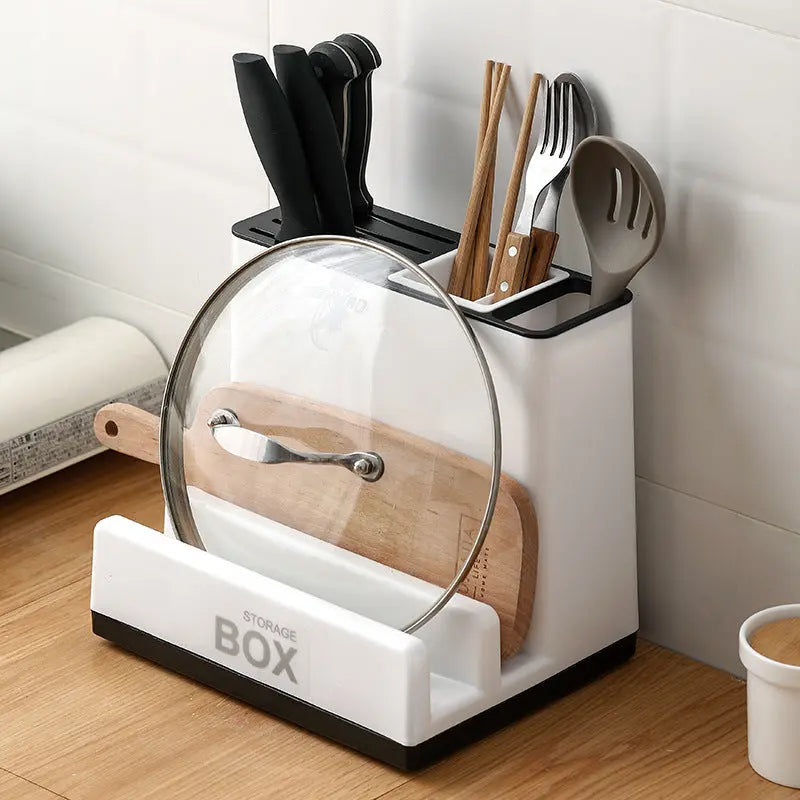 Tableware Storage Holders Kitchen Knife Plastic Storages Racks for Kitchen  Convenience Cabinet DazzleTrove
