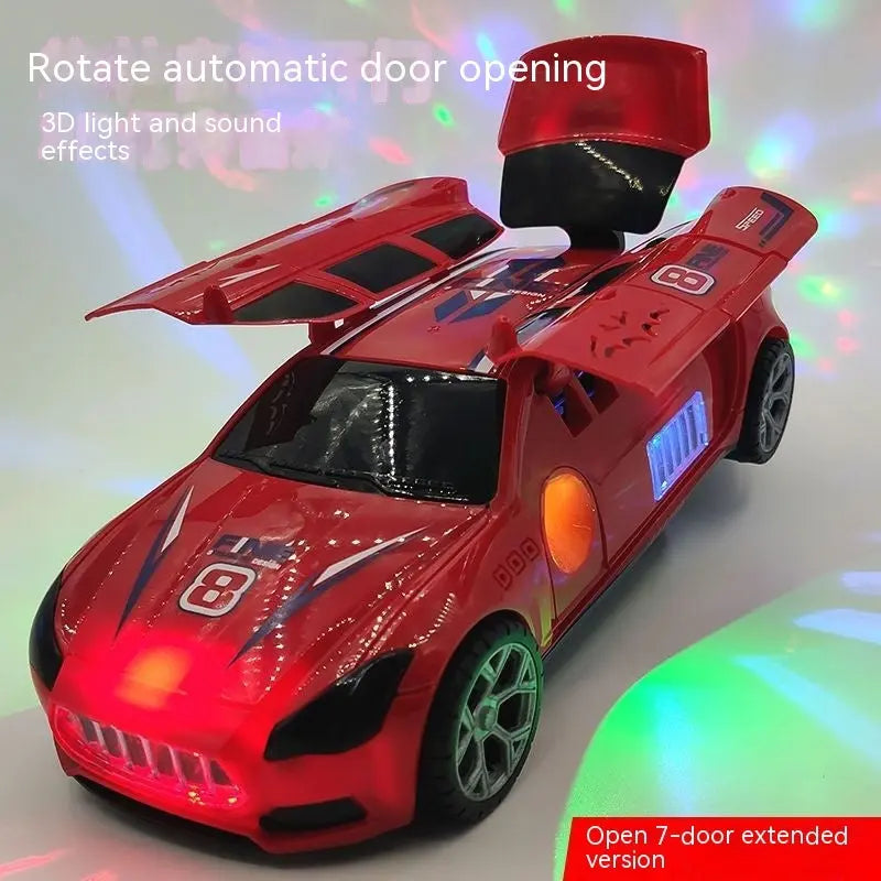 Dancing Deformation Rotating Police Car Electric Toy DazzleTrove