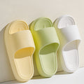 Solid Thick-soled Home Slippers Summer Non-slip Floor Bathroom Slipper For Women Men's House Shoes DazzleTrove