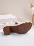 Women's Casual Anti Slip Thick Soled High Heel Sandals DazzleTrove
