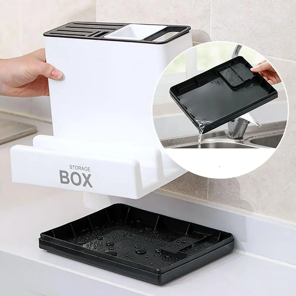 Tableware Storage Holders Kitchen Knife Plastic Storages Racks for Kitchen  Convenience Cabinet DazzleTrove