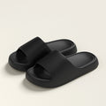 Solid Thick-soled Home Slippers Summer Non-slip Floor Bathroom Slipper For Women Men's House Shoes DazzleTrove