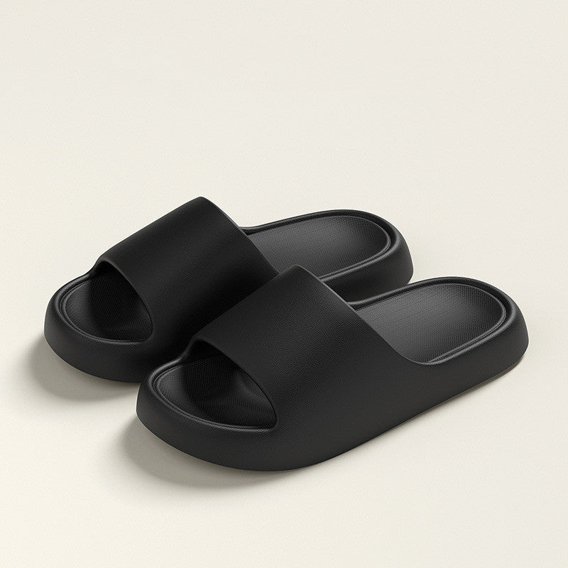 Solid Thick-soled Home Slippers Summer Non-slip Floor Bathroom Slipper For Women Men's House Shoes DazzleTrove