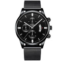 Mens Business Luxury Watches For Men Mesh Band Quartz Watch DazzleTrove