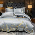 Ice Silk Quilt Sets Bed Sheets Bedding Four-piece Set DazzleTrove