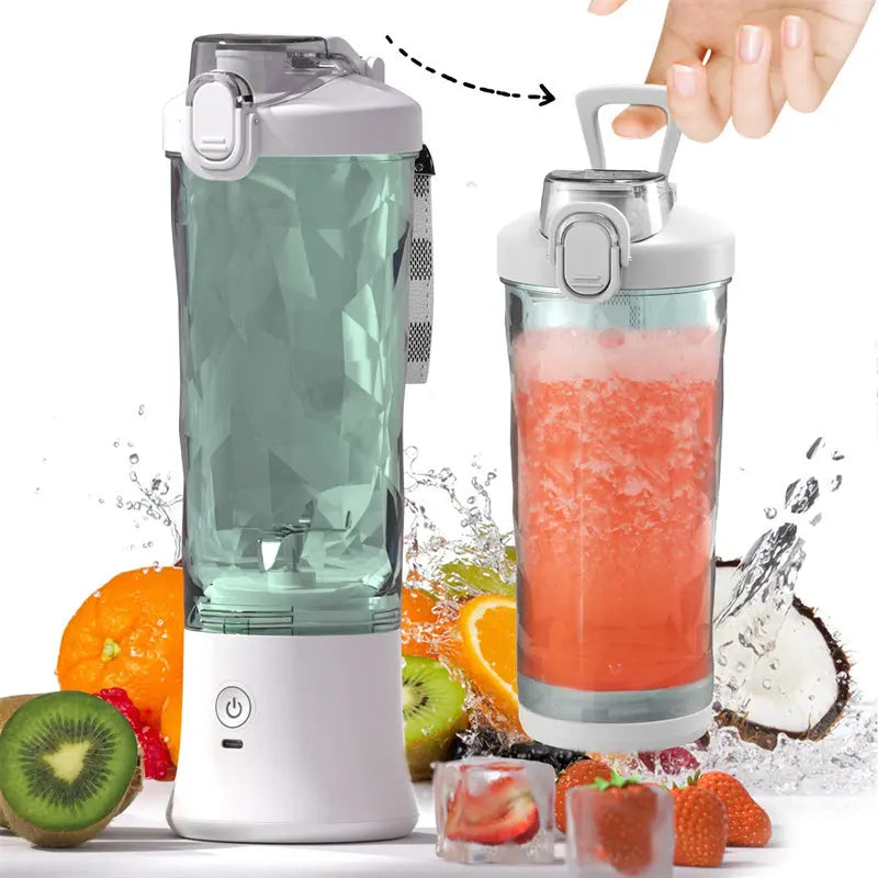 Portable Blender Juicer Personal Size Blender For Shakes And Smoothies With 6 Blade Mini Blender Kitchen Gadgets DazzleTrove