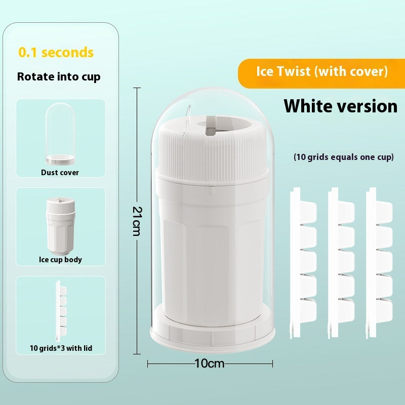 Twisting Ice Cup Rotating Release Ice Cube Trays Rotation With Cover Ice Block Mold For Freezer Home Refrigerator Storage DazzleTrove