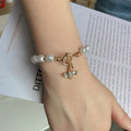 Classic Fashion Natural Stone Pearl Pendant Bracelet For Woman Exquisite New Lucky Cuff Bracelet Anniversary Gift Luxury Jewelry DazzleTrove