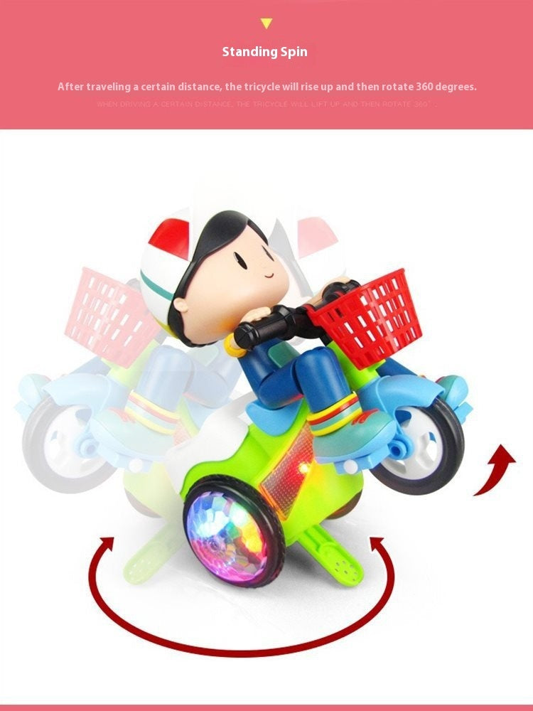 Boys And Girls Electric Dancing Stunt Tricycle Toy DazzleTrove