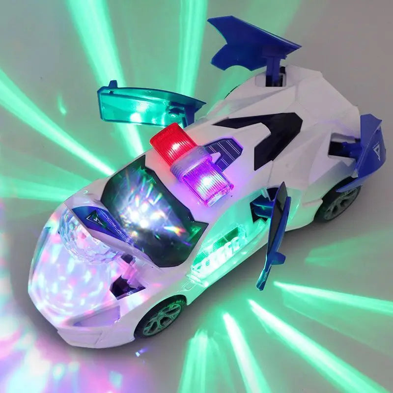 Dancing Deformation Rotating Police Car Electric Toy DazzleTrove