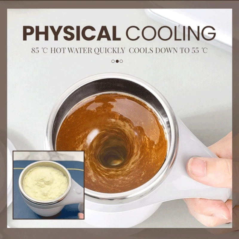 Rechargeable Model Automatic Stirring Cup Coffee Cup High Value Electric Stirring Cup Lazy Milkshake Rotating Magnetic Water Cup DazzleTrove