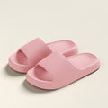Solid Thick-soled Home Slippers Summer Non-slip Floor Bathroom Slipper For Women Men's House Shoes DazzleTrove