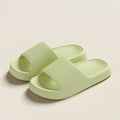 Solid Thick-soled Home Slippers Summer Non-slip Floor Bathroom Slipper For Women Men's House Shoes DazzleTrove