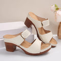 Women's Casual Anti Slip Thick Soled High Heel Sandals DazzleTrove