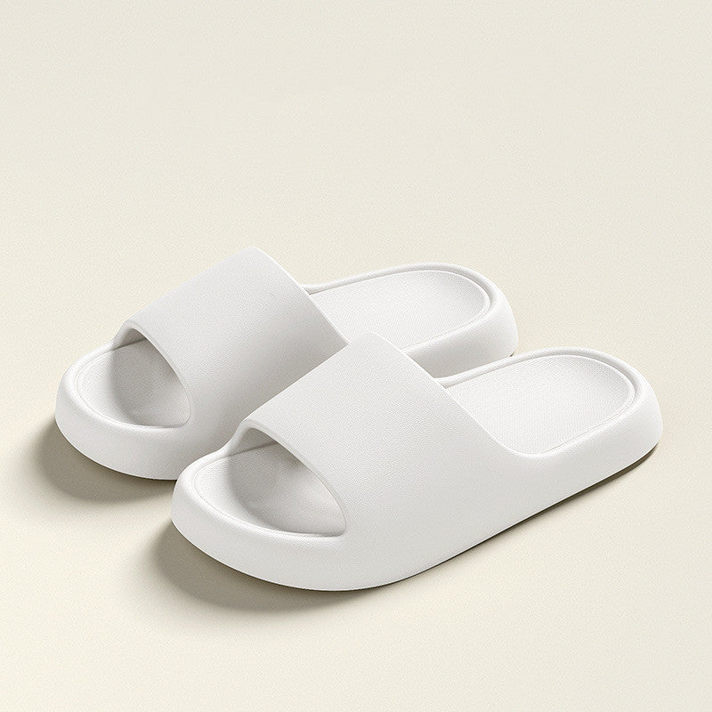 Solid Thick-soled Home Slippers Summer Non-slip Floor Bathroom Slipper For Women Men's House Shoes DazzleTrove