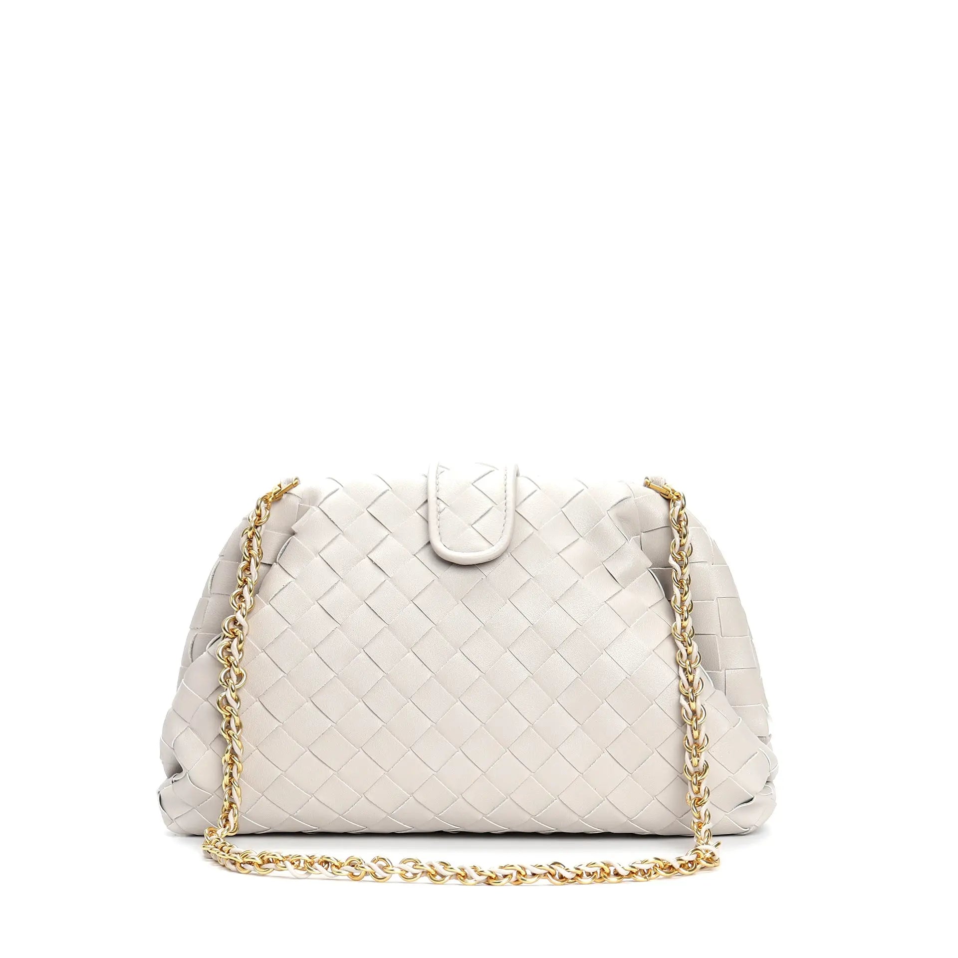 Genuine Leather Woven Small Square Shoulder Messenger Bag DazzleTrove