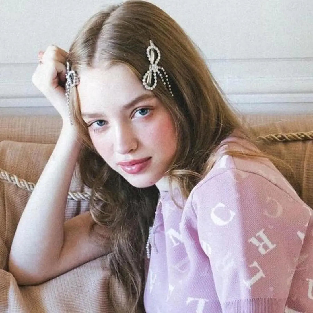 Bow Barrettes Side Long Tassel DazzleTrove