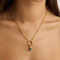Stainless Steel Twelve Birthday Stone Necklace 12 Birthday Stone Love Pendant Moon Stone Women's Gift Jewelry DazzleTrove
