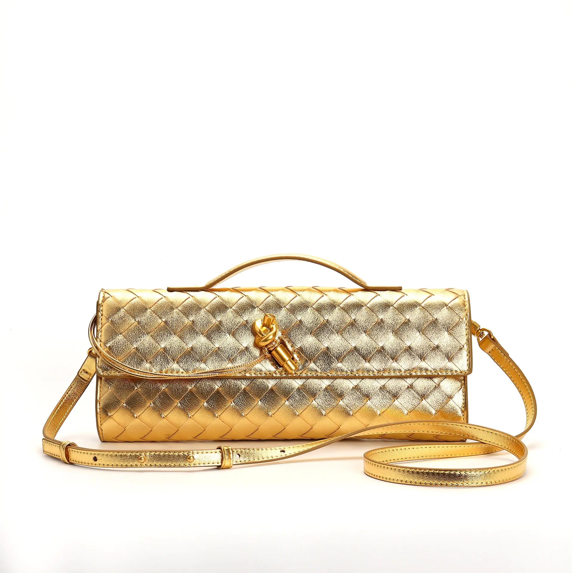 Woven Bag Shoulder Fashion Clutch Crossbody Bag DazzleTrove